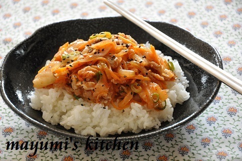 休日のお昼に♪一皿ごはんの絶品レシピ④韓国風炒めのっけごはん